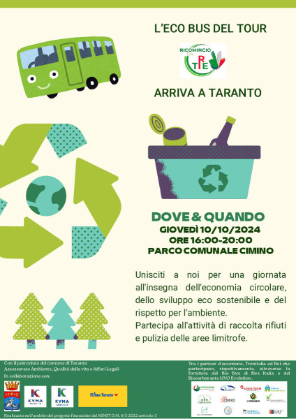 Taranto – Eco Bus del Tour Ricomincio da tRe