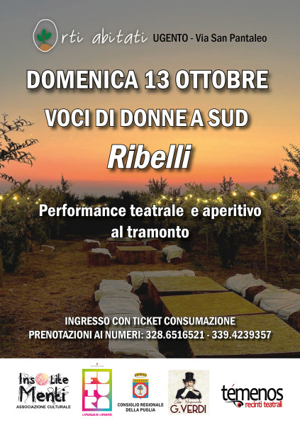 Aperitivo nell'orto con performance teatrale e sax live