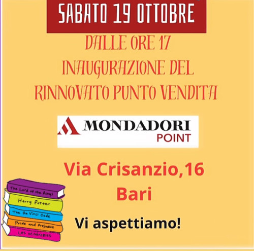 Inaugurazione del rinnovato punto vendita Monbook Mondadori