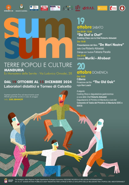 SUM SUM FEST 2024 - Terre Popoli e Culture: sabato 19 e domenica 20 ottobre a Manduria