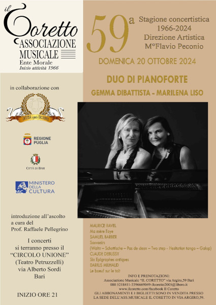 DUO DI PIANOFORTE GEMMA DI BATTISTA - MARILENA LISO