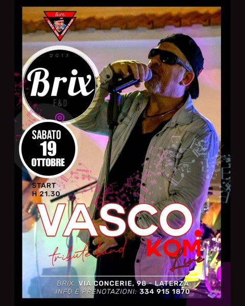 Vasco.Kom tribute live al Brix