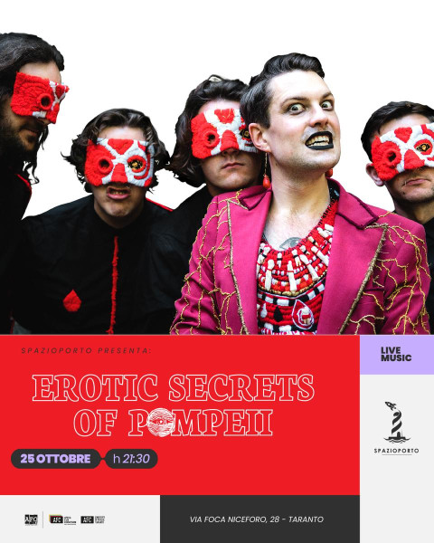 FRIDAY I'M IN ROCK presenta EROTIC SECRETS OF POMPEII - live music