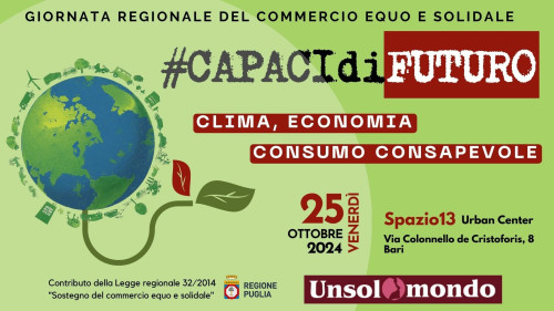 Giornata regionale del commercio equo e solidale: #CapacidiFuturo