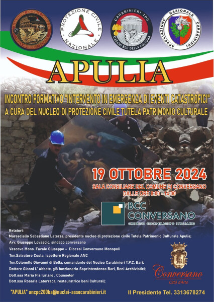 Incontro formativo " Intervento in emergenza di eventi catastrofici"