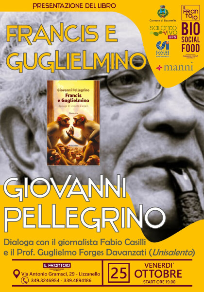 Presentazione del libro di Giovanni Pellegrino 'Francis e Guglielmino'