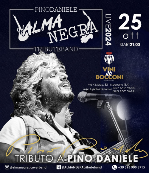 ALMANEGRA Pino Daniele Tribute Band al Grand Bistrot VINI & BOCCONI