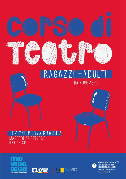 Sava – PROVA GRATUITA Corso di Teatro tenuto dall&apos;attore Giorgio Consoli