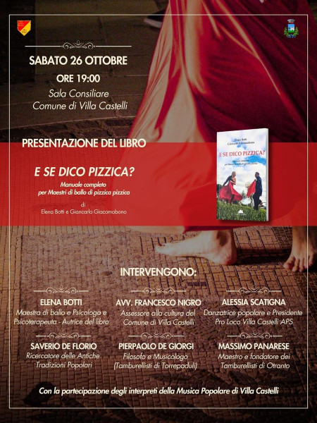 Presentazione del libro "E se dico pizzica?" di Elena Botti e musica popolare con i suonatori di VillacCastelli