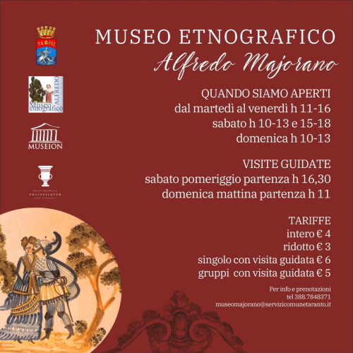 Museo Etnografico MAJORANO. Apertura e Visite Guidate