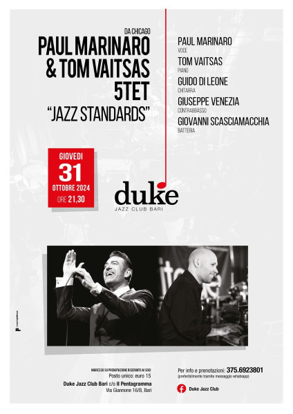 Paul Marinaro & Tom Vaitsas 5tet - Jazz Standards