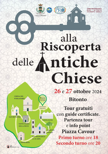 Alla riscoperta delle antiche chiese: evento a Bitonto