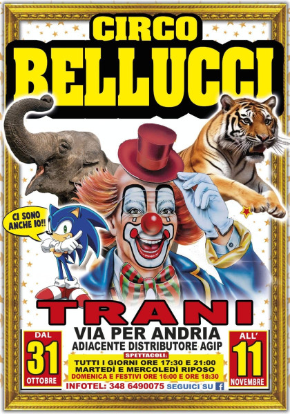 Circo Bellucci: A Trani il nuovo spettacolo