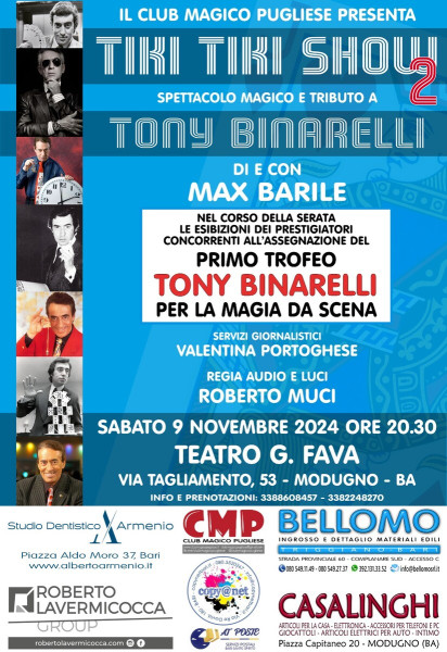 Tiki Tiki Show 2 - Primo Trofeo TONY BINARELLI