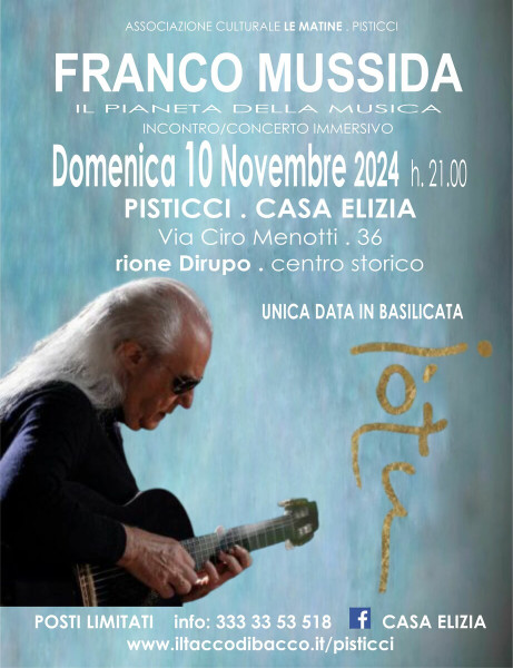 Franco Mussida Incontro/concerto Immersivo