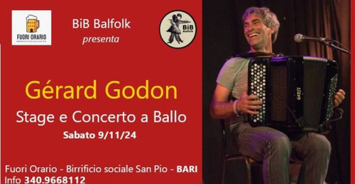 BiB Balfolk, Gérard Godon, stage e concerto a ballo