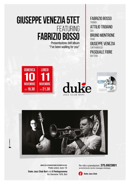 Giuseppe Venezia 5tet featuring Fabrizio Bosso