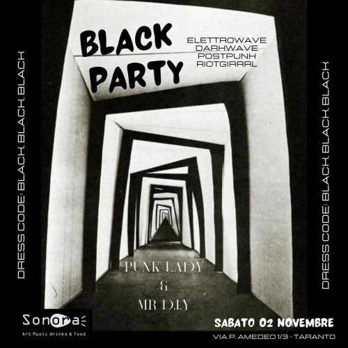 Black Party, sonorità elettrowave, darkwave, postpunk e riotgrrrl