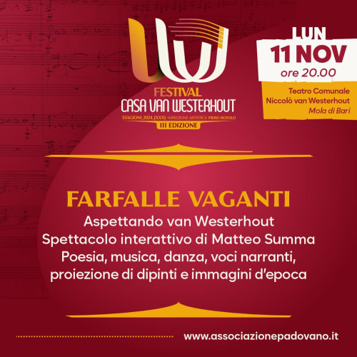 FARFALLE VAGANTI - Aspettando van Westerhout