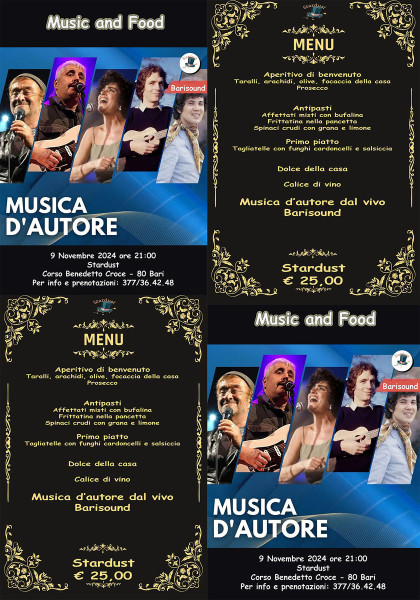 Musica d'autore per un Sabato italiano