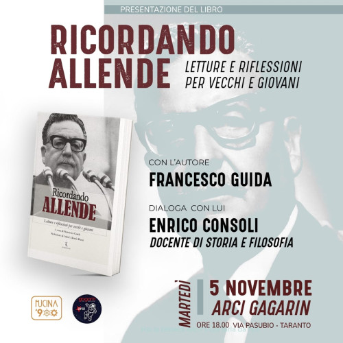 Taranto – Presentazione di “Ricordando Allende” di Francesco Guida