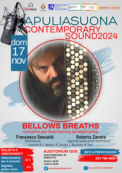 BELLOWS BREATHS Concerto per Fisarmonica ed Elettronica - Rassegna APULIA SUONA CONTEMPORARY SOUND2024