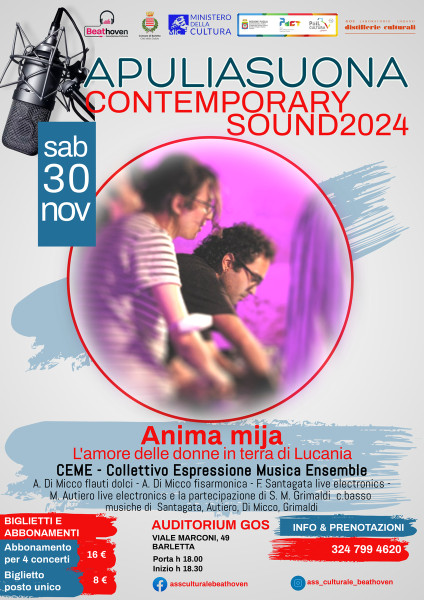 ANIMA MIJA L'Amore delle donne in terra Lucania - Rassegna APULIA SUONA CONTEMPORARY SOUND 2024