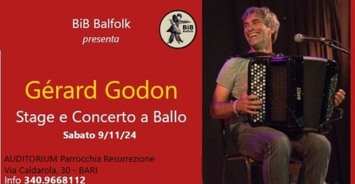 BiB Balfolk, Gérard Godon, stage e concerto a ballo