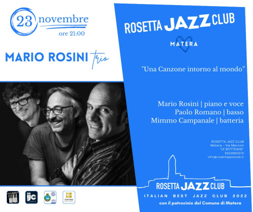 Mario Rosini trio "una Canzono intorno al mondo"