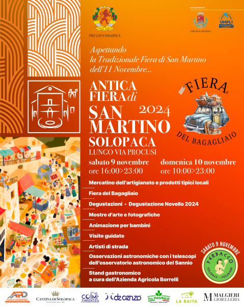 Torna a Solopaca l’Antica Fiera di San Martino