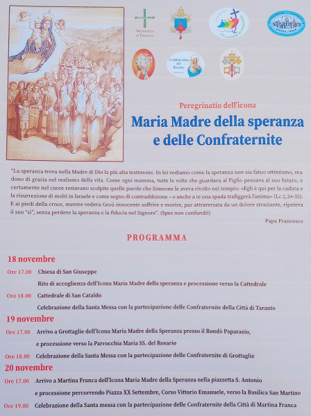 Peregrinatio dell'icona di Maria Madre della Speranza e delle Confraternite