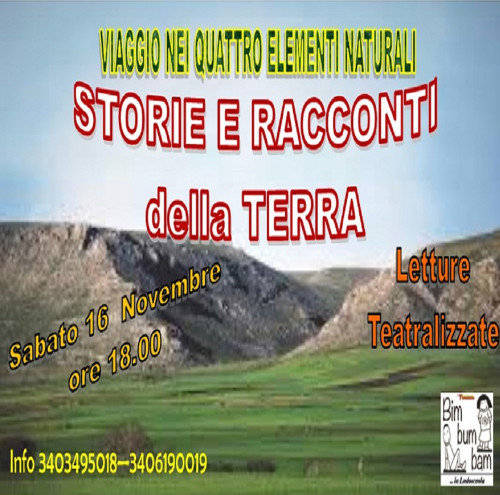 STORIE E RACCONTI DELLA TERRA Letture Teatralizzate