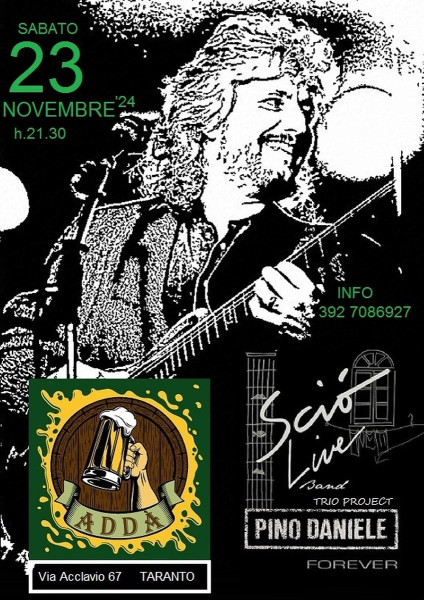 Sciò Live Band Pino Daniele Forever -Trio Project in concerto