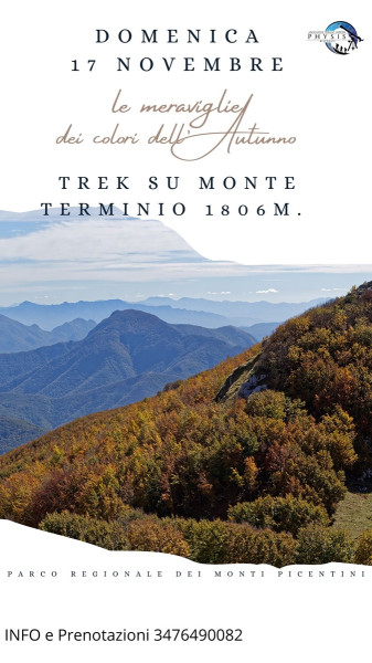 Le meraviglie dei colori dell'Autunno: Trek su Mte Terminio (1806m.)