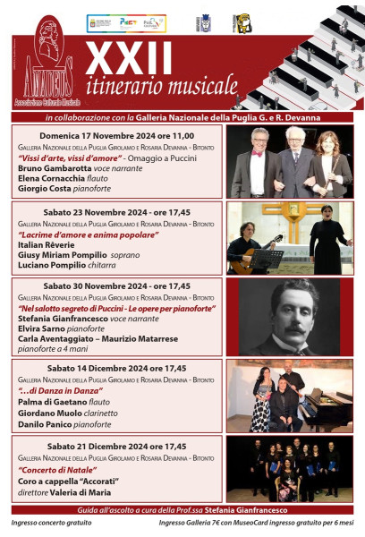 XXII Itinerario musicale. Percorsi sonori nel repertorio da camera