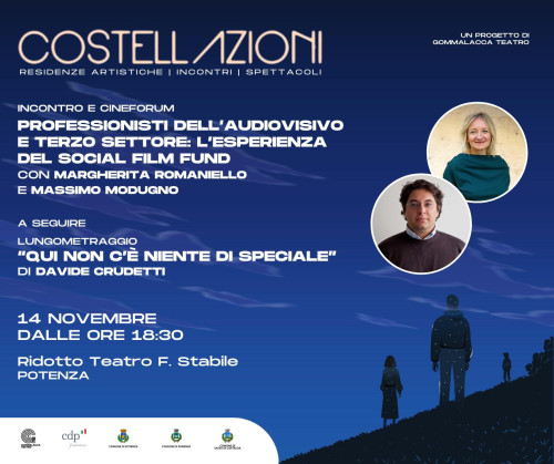 Prosegue il progetto COSTELLAZIONI: a Potenza talk e cineforum, una passeggiata sonora e spettacoli per ragazzi