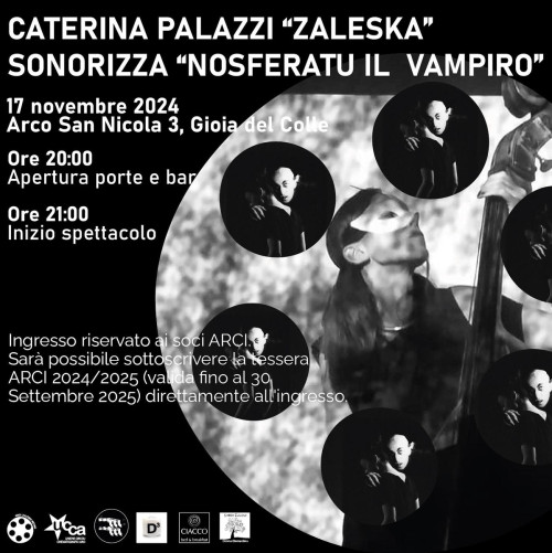 Caterina Palazzi sonorizza "Nosferatu il vampiro" (di Murnau, 1922)