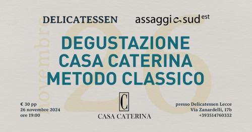 Degustazione Casa Caterina Metodo Classico