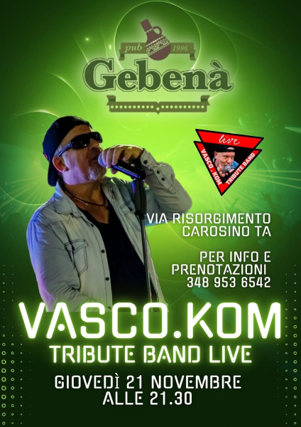 Vasco.Kom live al Gebenà