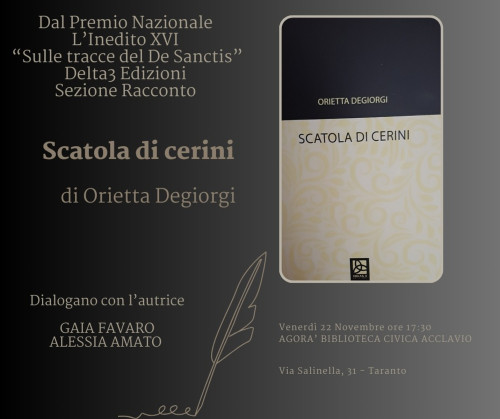 Presentazione libro di racconti "SCATOLA DI CERINI: