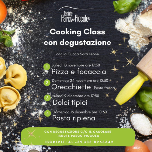 Lezioni di cucina e degustazioni