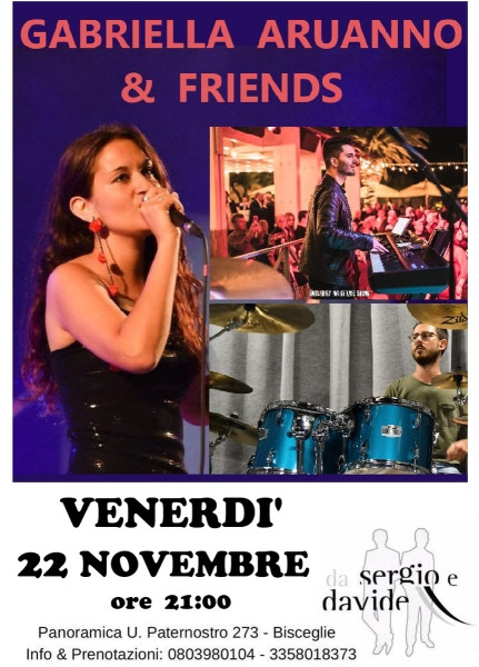 Gabriella Aruanno & Friends Trio Live