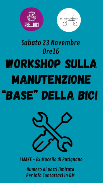 Workshop sulla manutenzione base della bicicletta