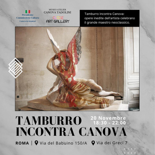 TAMBURRO INCONTRA CANOVA: evento speciale il 20 novembre a Roma