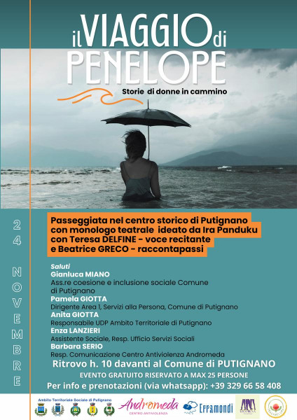 Il viaggio di Penelope: passeggiata con monologo nel Centro Storico di Putignano