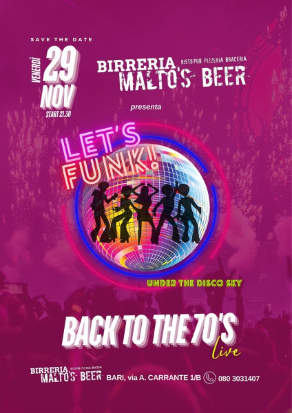 Back to the 70’s_Didco Funky Live Music