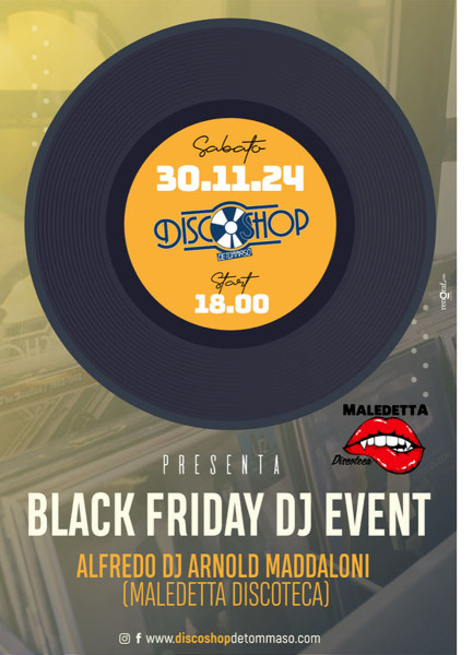 DISCO SHOP presenta ALFREDO DJ ARNOLD MADDALONI  (MALEDETTA DISCOTECA)