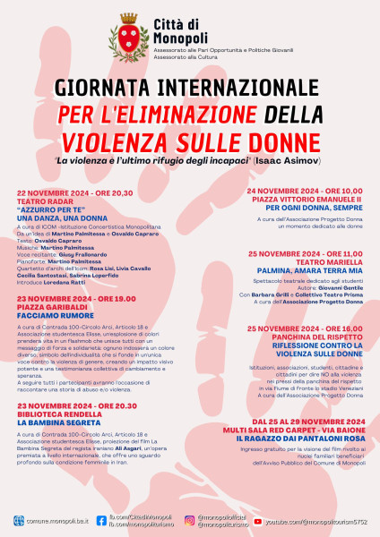 NO alla violenza sulle donne: una settimana di eventi / Azzurro per te  Una danza, una donna'