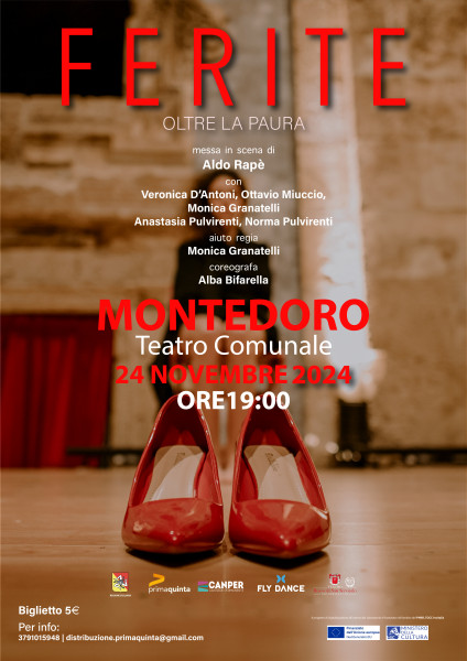 Spettacolo teatrale FERITE  Teatro comunale di Montedoro