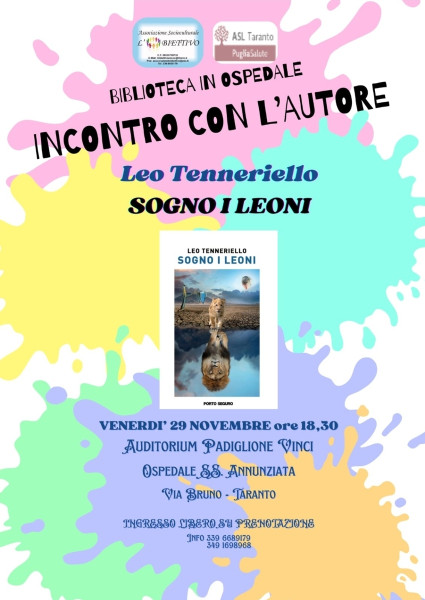 Incontro con l'Autore - LEO TENNERIELLO "Sogno i Leoni"